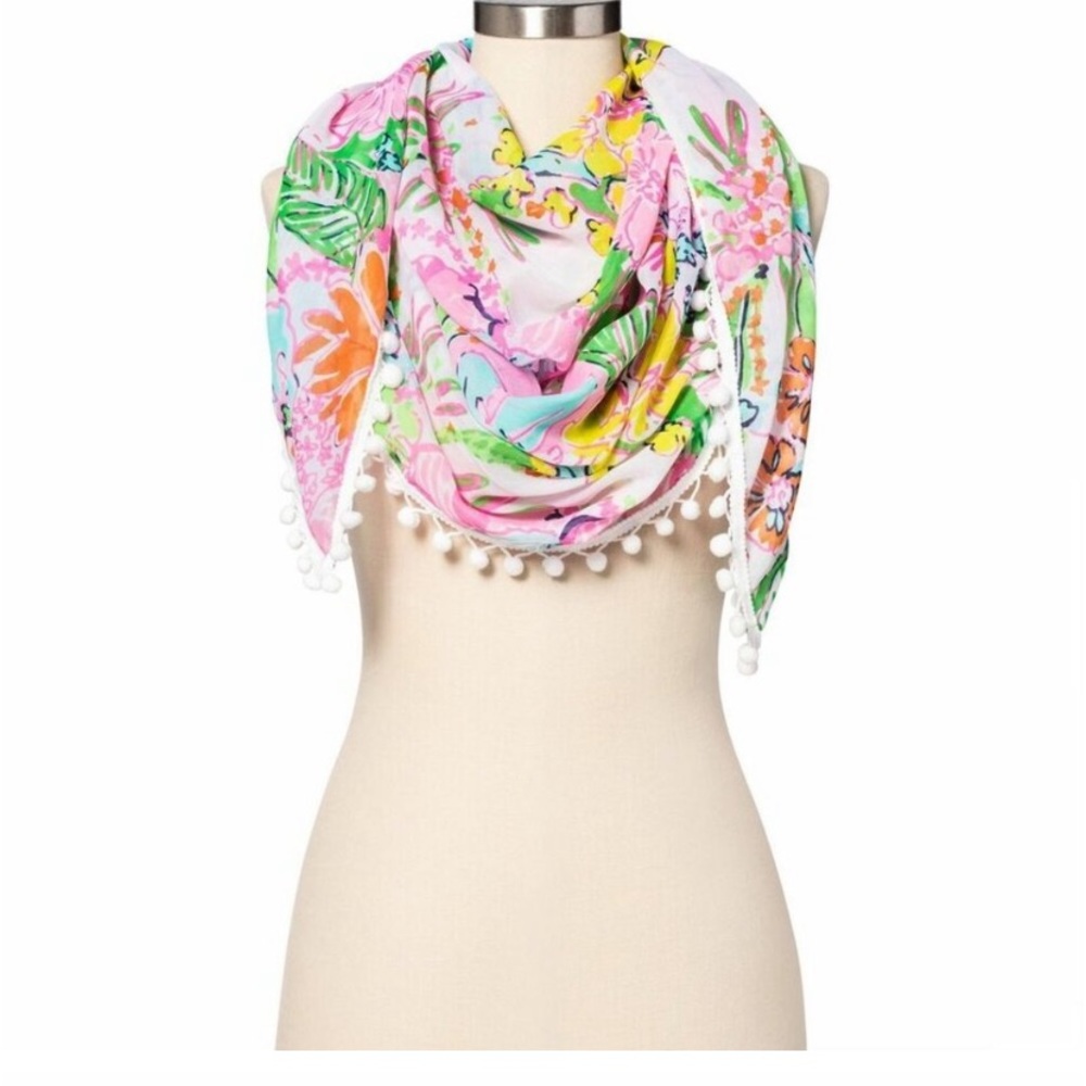 Lilly Pulitzer floral scarf
